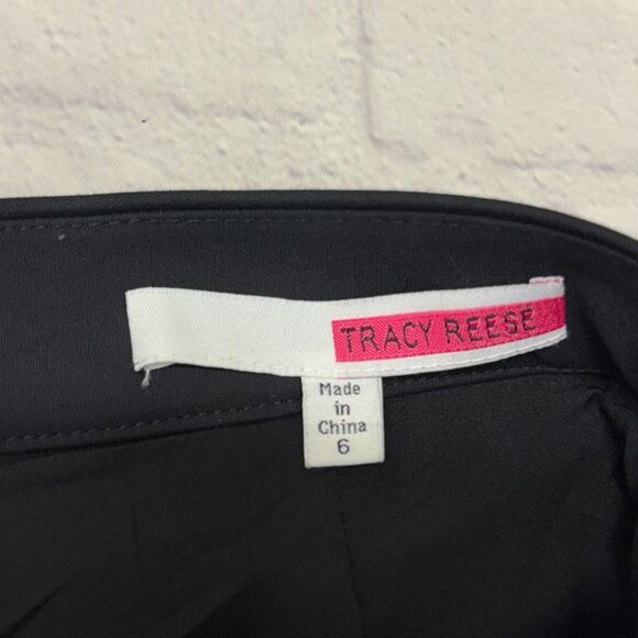 Tracy Reese Women Capri Cropped Wide Leg Pants Size 6 Black C024 -10 - Picture 10 of 16